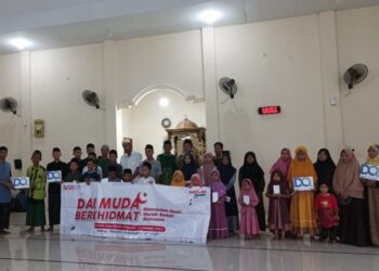 Buka Puasa dan Berbagi Bersama Anak Yatim Menutup Kegiatan Dai Muda Berkhitmad 1444 H
