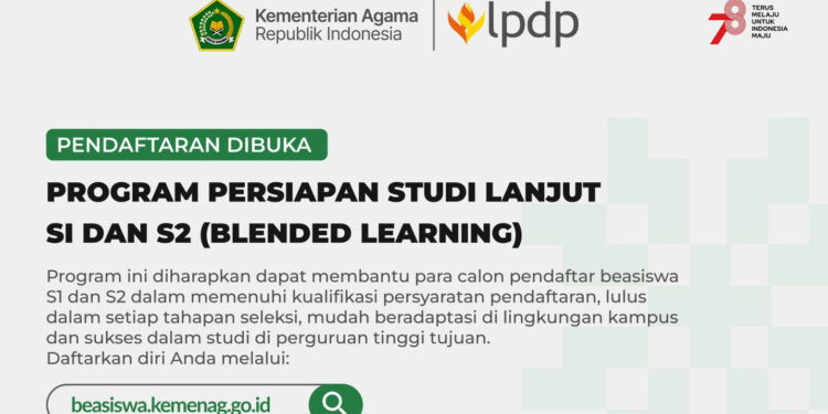 Kemenag Buka Kuliyah Gratis Program Persiapan Studi Lanjut (PPSL) S1, S2