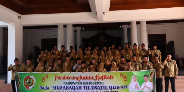 Kabupaten Mojokerto Berangkatkan 48 Kafilah ke MTQ Jawa Timur
