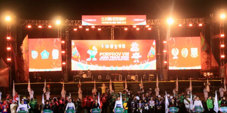 Closing Ceremony Porprov Jatim VIII 2023 Berlangsung Meriah Bersama Band Ternama