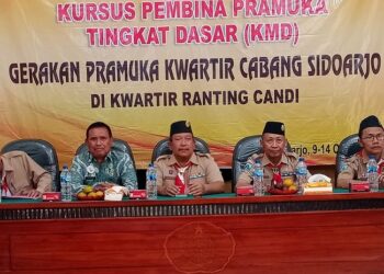 Puluhan Guru dan Pembina Pramuka SD Kecamatan Candi Ikuti KMD