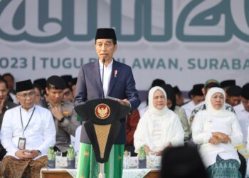Presiden Jokowi : Santri Adalah Pilar Kekuatan Bangsa Sejak Jaman Perjuangan Kemerdekaan
