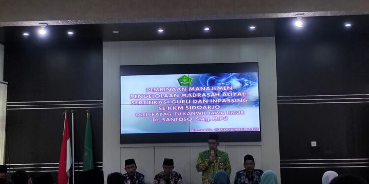 Kemenag Jatim Beri Pencerahan KKM MA Sidoarjo