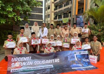 Siswa SMP YPM 1Taman Tunjukkan Solidaritas Kemanusian Untuk Palestina