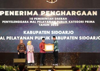 Kemenpan RB Nobatkan Sidoarjo Sebagai Pelayanan Publik Terbaik Katagori Prima 2023