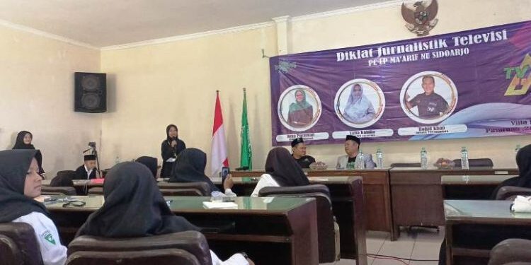 LP. Ma’arif NU Sidoarjo Adakan Diklat Jurnalistik Televisi Pada Siswa Madrasah