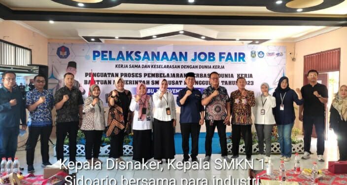 Ada 15 Perusahaan dan 187 Lowongan Pekerjaan Pada Job Fair SMKN 1 Sidoarjo
