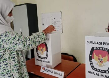 SMA Al Muslim Simulasikan Pemilu Implementasi P5 Suara Demokrasi