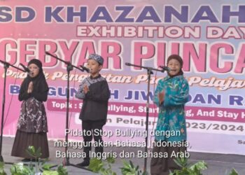 Gebyar Puncak P5, SD Khazanah Ilmu Gelar Exhibition Day ‘Stop Bullying’