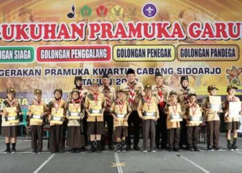 Wabup Subandi Melantik 1.086 Pramuka Garuda Kwarcab Sidoarjo