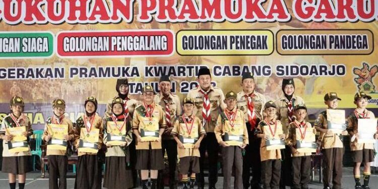 Wabup Subandi Melantik 1.086 Pramuka Garuda Kwarcab Sidoarjo