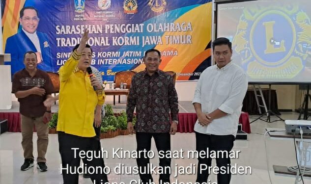 Dr. Hudiono,M.Si Dilamar Jadi Presiden Lion Club Internasional