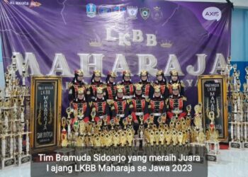 Paskibra MA NU Sidoarjo Juara I dalam Ajang Kreasi LKBB Maharaja 2023 se Jawa,