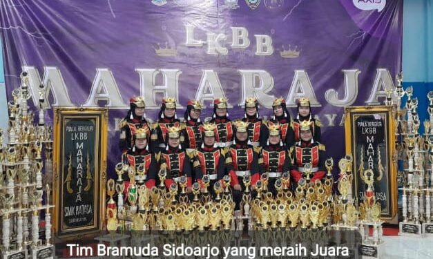 Paskibra MA NU Sidoarjo Juara I dalam Ajang Kreasi LKBB Maharaja 2023 se Jawa,