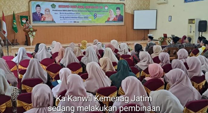 Peringati Hari Amal Bhakti ke 78, Kanwil Kemenag Jatim Bina ASN dan DWP Kemenag Sidoarjo