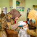 Pelaksanaan PIN Polio Putaran Pertama Ikut Dipantau Istri Wabup Sriatun