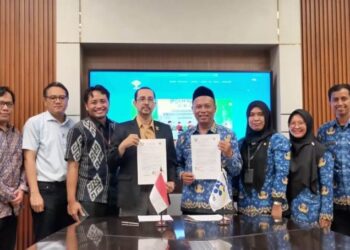 Kembangkan Misi Sekolah, SMAN 1 Krian Lakukan MoU Dengan PENS Surabaya