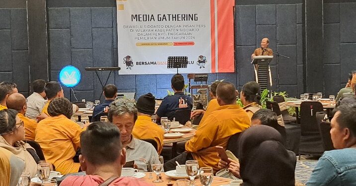 Tingkatkan Kepengawasan Pemilu 2024, Bawaslu Sidoarjo Bersinergi Dengan Media