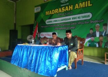 Sinergitas LAZISNU, LTMNU Lakpesdam MWC NU Taman Wujudkan Madrasah Amil Untuk Kemandirian Ummat