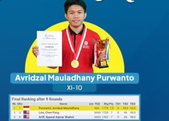 Siswa Smamda Sidoarjo Sukses Raih Medali Emas Turnamen Catur Internasional 2024.