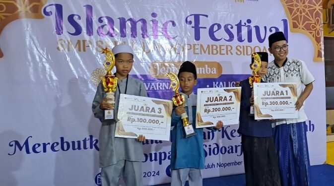 Ratusan Siswa SD/MI Sukses Ikuti Gelar Islamic Festival SMP Sepuluh Nopember