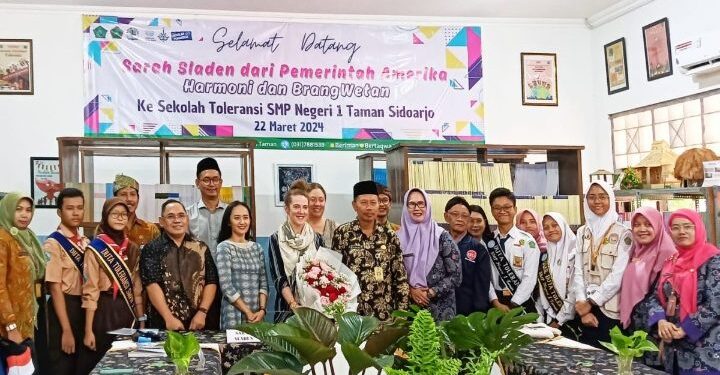 Setahun Deklarasikan Sekolah Toleransi, SMPN 1 Taman Dikunjungi USAID
