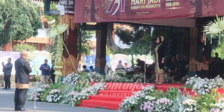 HUT Mojokerto Ke-731, Bupati Ikfina Ajak Warga Bangkit dan Maju Bersama