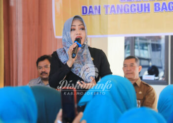 Bupati Ikfina Sosialisasikan Program Gagah Bencana pada TP-PKK Kecamatan Kemlagi