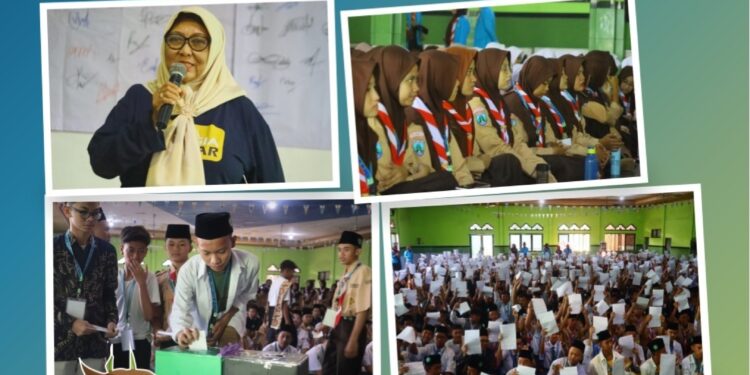Ratusan Peserta MPLS SMA Wachid Hasyim 2 Sepanjang Kirim Surat Terbuka ke Kemendikbudristek & KLH RI