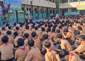 605 Siswa Ambalan SMK Antartika 1 Sidoarjo Ikuti Ekstra Pramuka