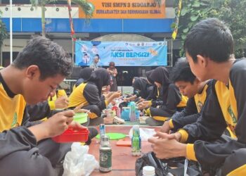 Ingatkan Pentingnya Kesehatan, SMP Negeri 3 Sidoarjo Gelar Aksi Bergizi