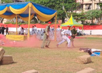 6000 Santri YPM Sepanjang Peringati HSN 2024, SMP YPM 1 Tampilkan Drama Kolosal