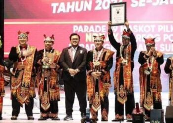 Kirab Maskot Pilkada Jatim 2024 Pecahkan Rekor MURI