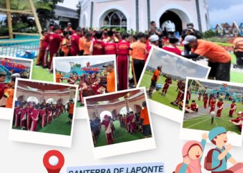 Puluhan Siswa SD Ma’arif YPM Wonocolo Ikuti OLE di Santera de Laponte, Pujon