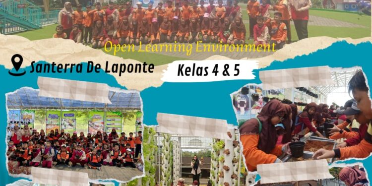 Pelajari Mahluk Hidup, Siswa SD Ma’arif YPM Ikuti Open Learning Environment di Malang