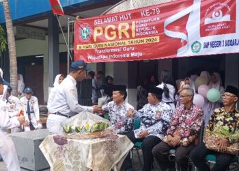 HGN 2024 di SMP Negeri 3 Sidoarjo Penuh Keharuan dan  Bermakna.