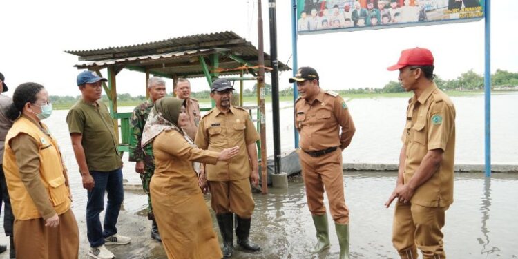 Plt. Bupati Sidoarjo Bersama Kepala Dinas PU Bina Marga Sidak Desa Tergenang Banjir
