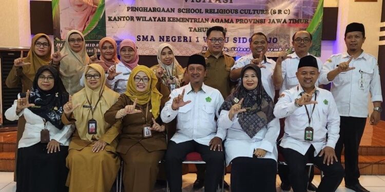 Usai Dinyatakan Sekolah SRC Jatim, SMA Negeri 1 Waru Divisitasi Oleh Kemenag