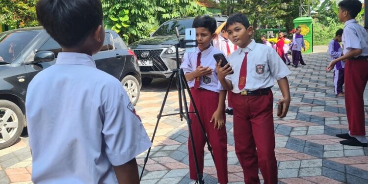 Puluhan Siswa SDN Plumbungan Ikuti Kegiatan ‘Digital Studentpreneur’