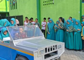 SMK Senopati Sedati Tunjukkan Mobil dan Motor Listrik Hasil Karya siswa