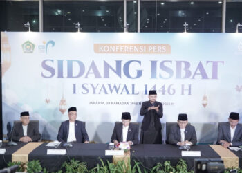 Pemerintah Tetapkan 1 Syawal 1446 H atau Hari Raya Idul Fitri  Jatuh Pada Senin, 31 Maret 2025