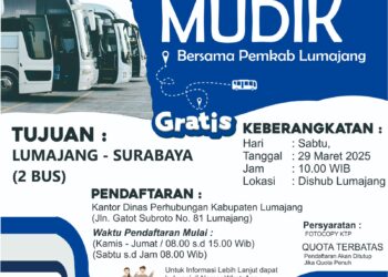 Pemkab Lumajang Siapkan Dua Bus Mudik Gratis