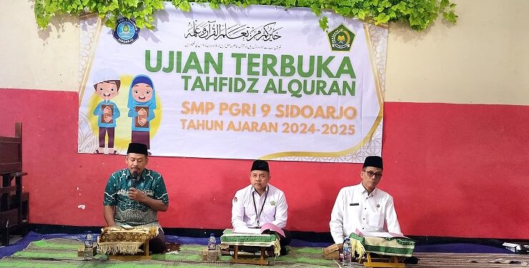 SMP PGRI 9 Sidoarjo Adakan Ujian Terbuka Bagi Siswa Tahfidz Al Qur’an