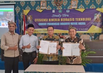 Wujudkan Efisiensi Kinerja, SMPN 2 Jabon dan SMPN 6 Sidoarjo Lakukan Kerjasama