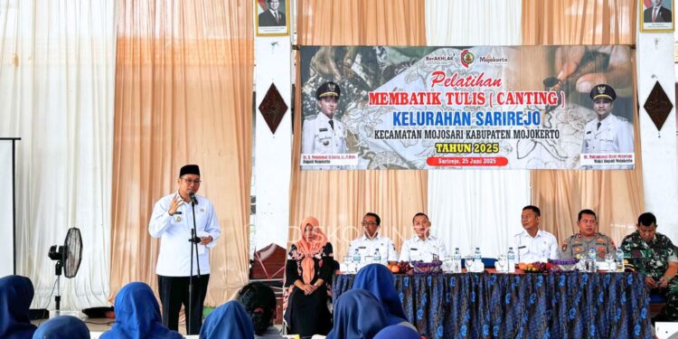 Wabup Mojokerto Dukung Pelatihan Batik Canting Kelurahan Sarirejo