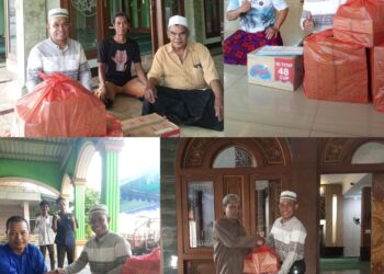 Jelang Takbiran Idul Adha 1446 H, SMK YPM 1 Taman Bagikan Kue ke Masjid dan Musholla