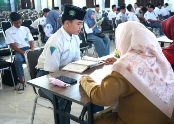 322 Siswa-Siswi SMK YPM 8 Sidoarjo Ikuti ujian Sertifikasi Baca Al-Qur’an