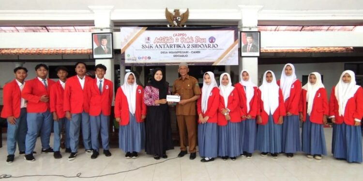 Ratusan Siswa SMK Antartika 2 Sidoarjo Lakukan Pratik Baik di 50 Desa