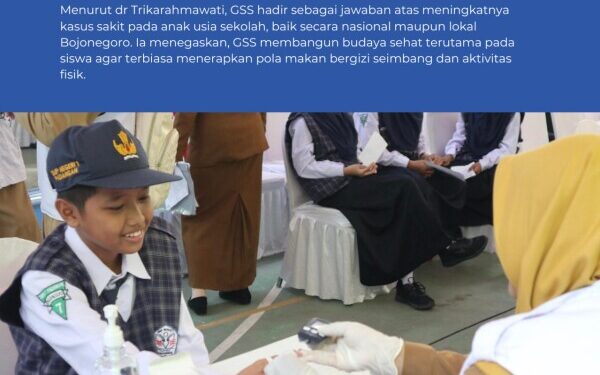 Dinas Kesehatan Kabupaten Bojonegoro Gelar GSS di Lingkungan Sekolah