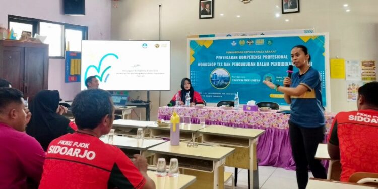 34 Guru PJOK SD Candi Ikuti Workshop Bersama PKM – FIKK Unesa